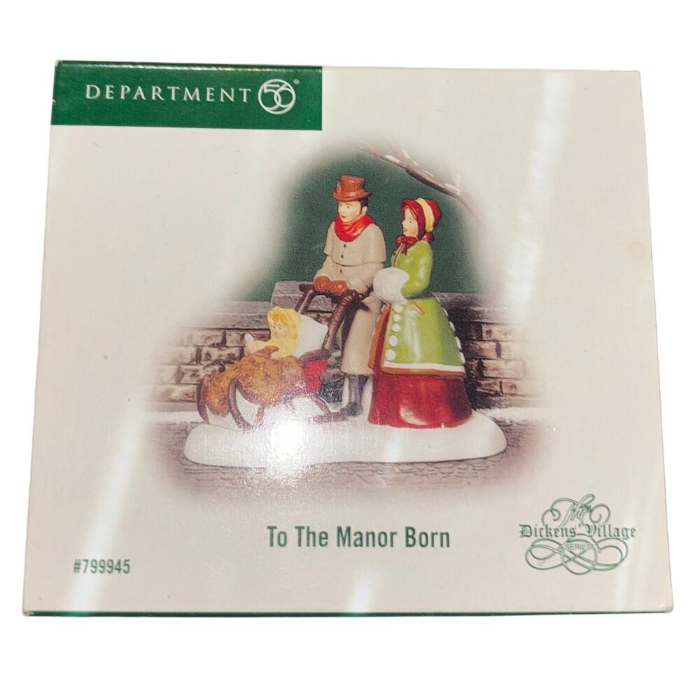 Department 56 Dickens Village “To the Manor Born” in box